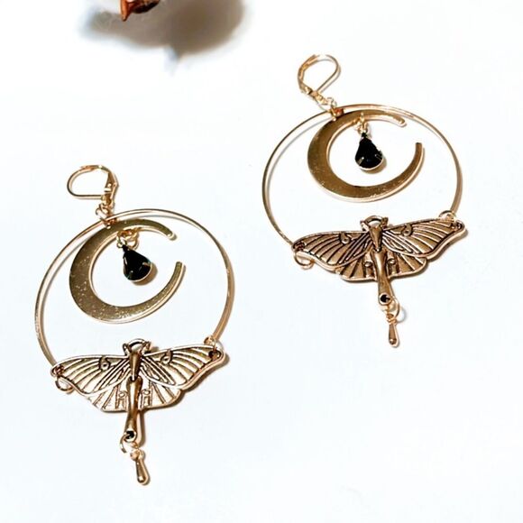 Boho dangle bird earrings N230 - Picture 4 of 4